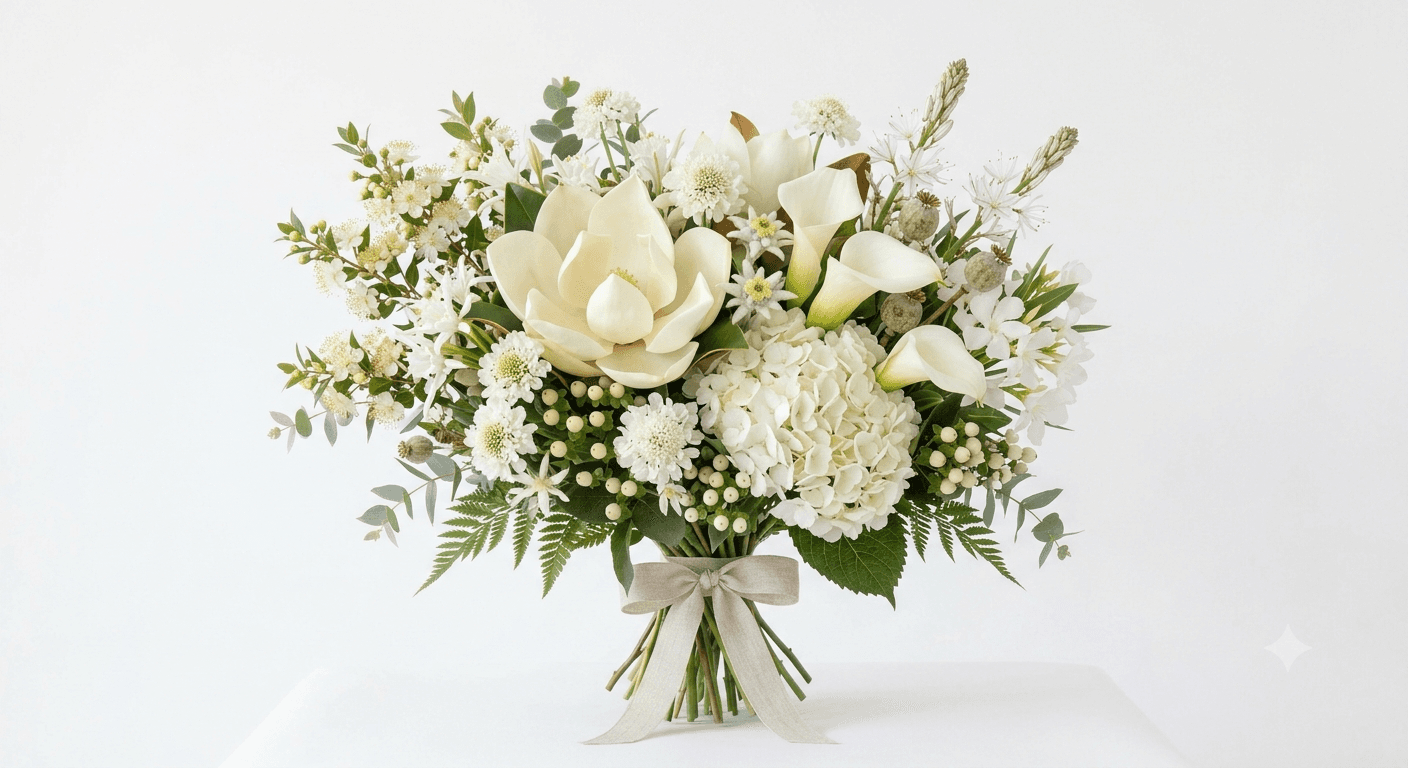 Bouquet Bianco с доставкой цветов по Милану