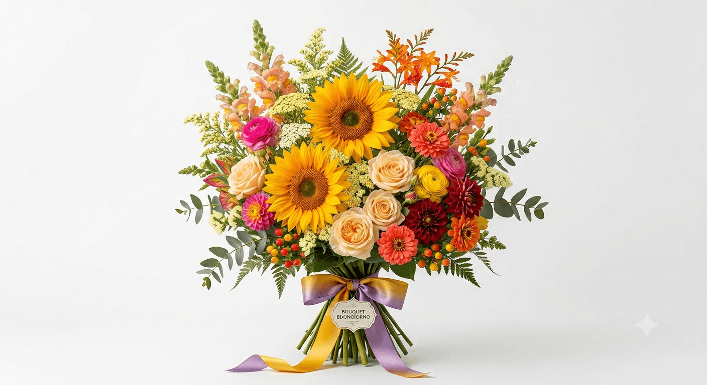 Bouquet Colorato с доставкой цветов по Милану