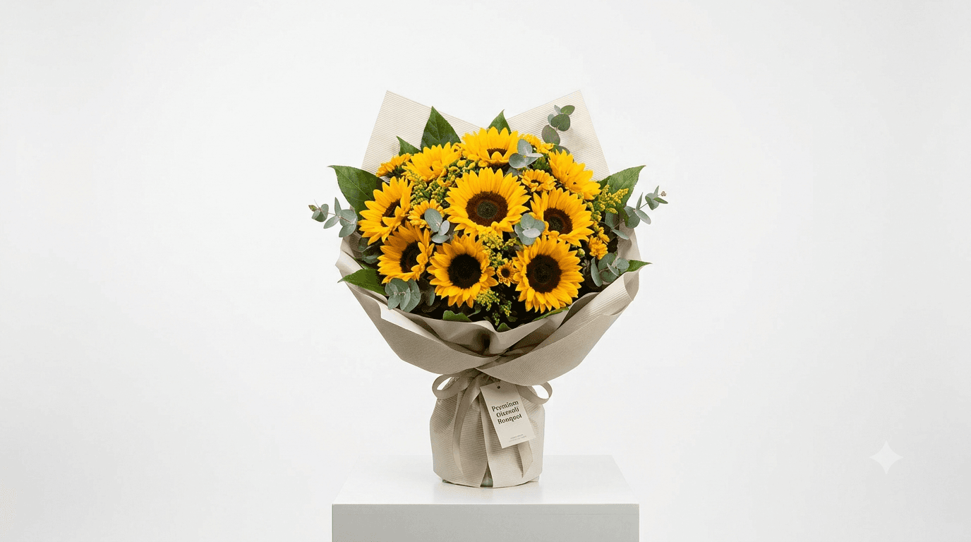 Bouquet Girasoli Premium with flower delivery in Milan