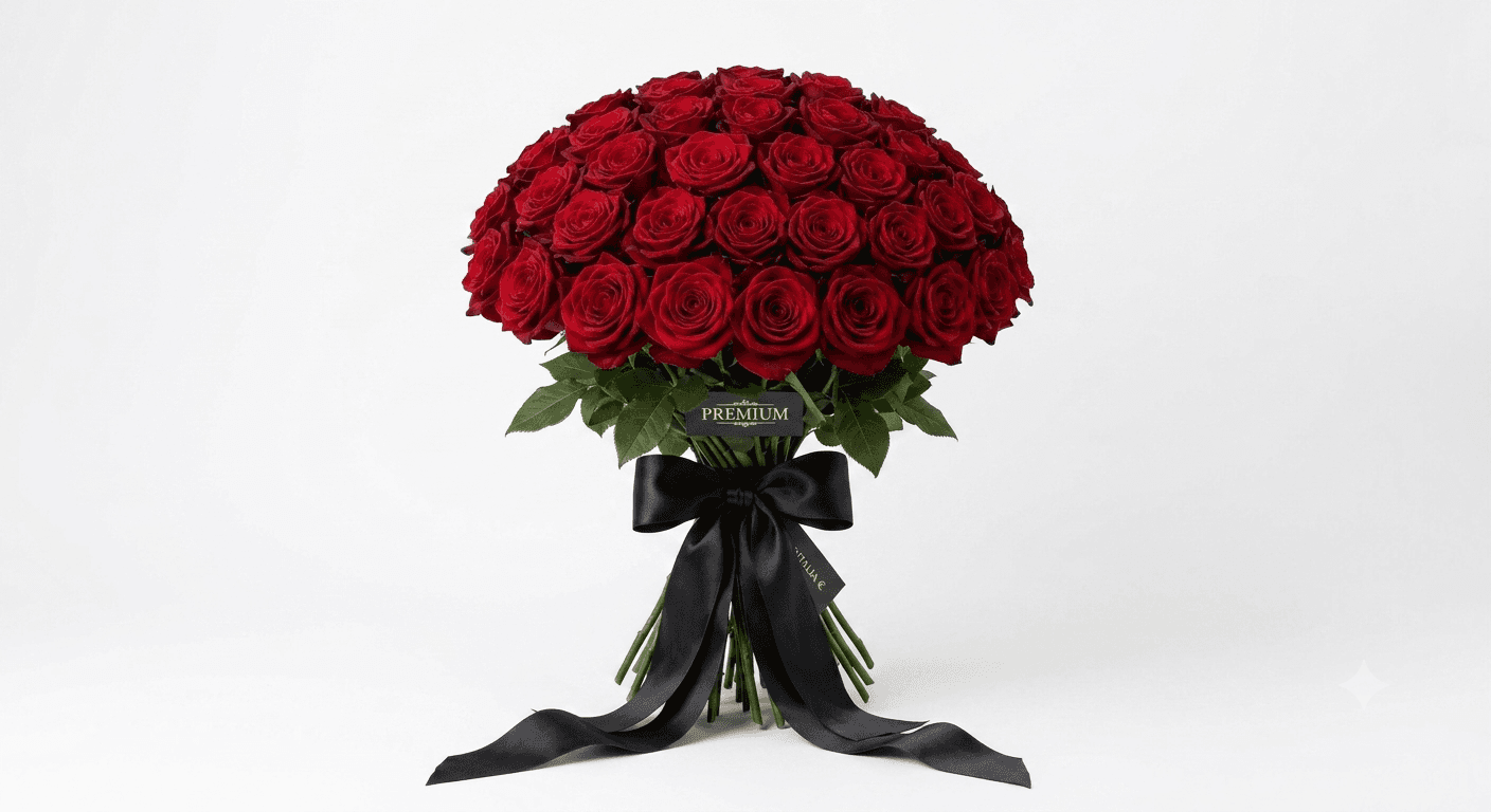 Rose Rosse Premium с доставкой цветов по Милану