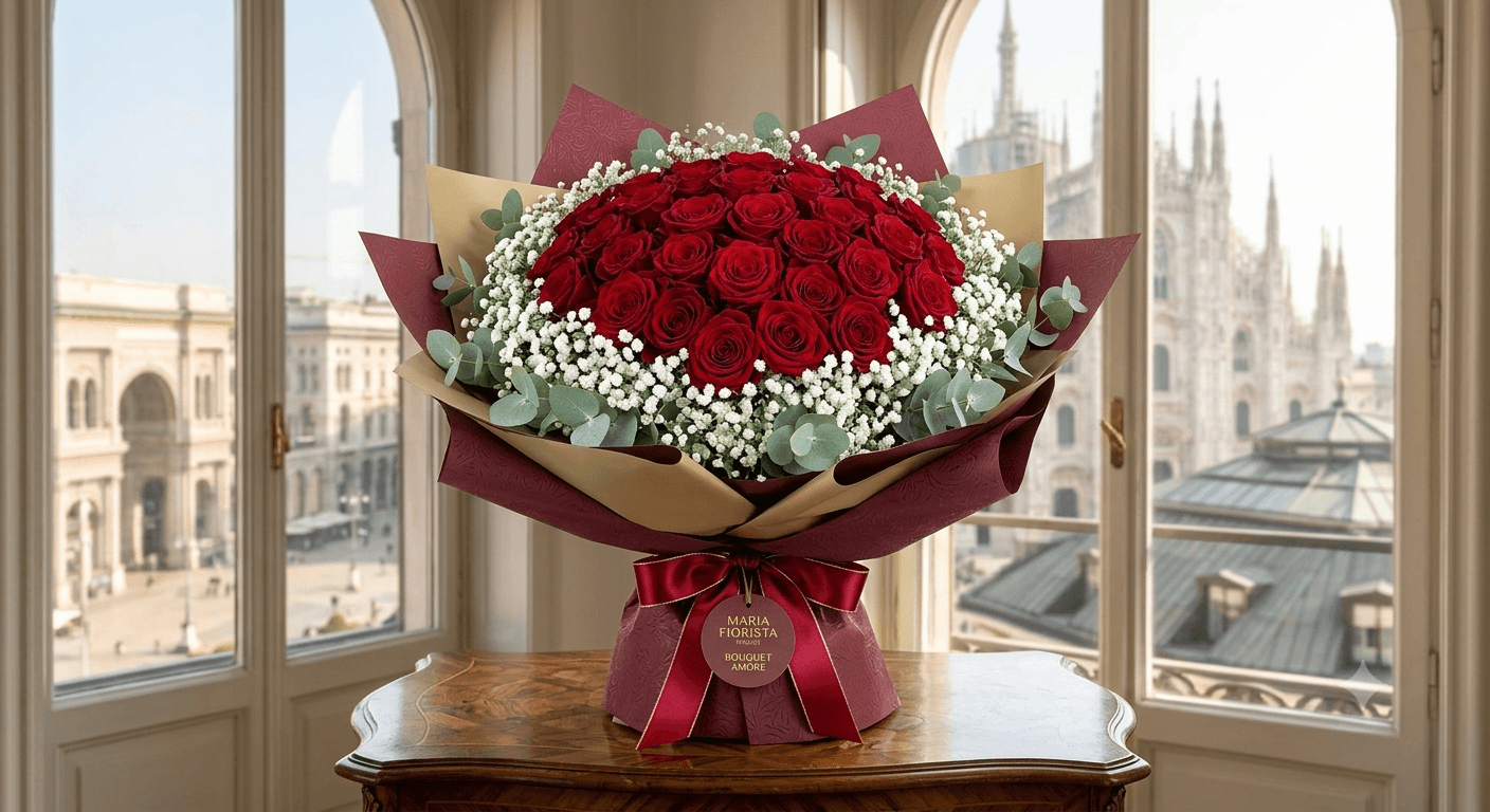 Bouquet Amore Milano with flower delivery in Milan