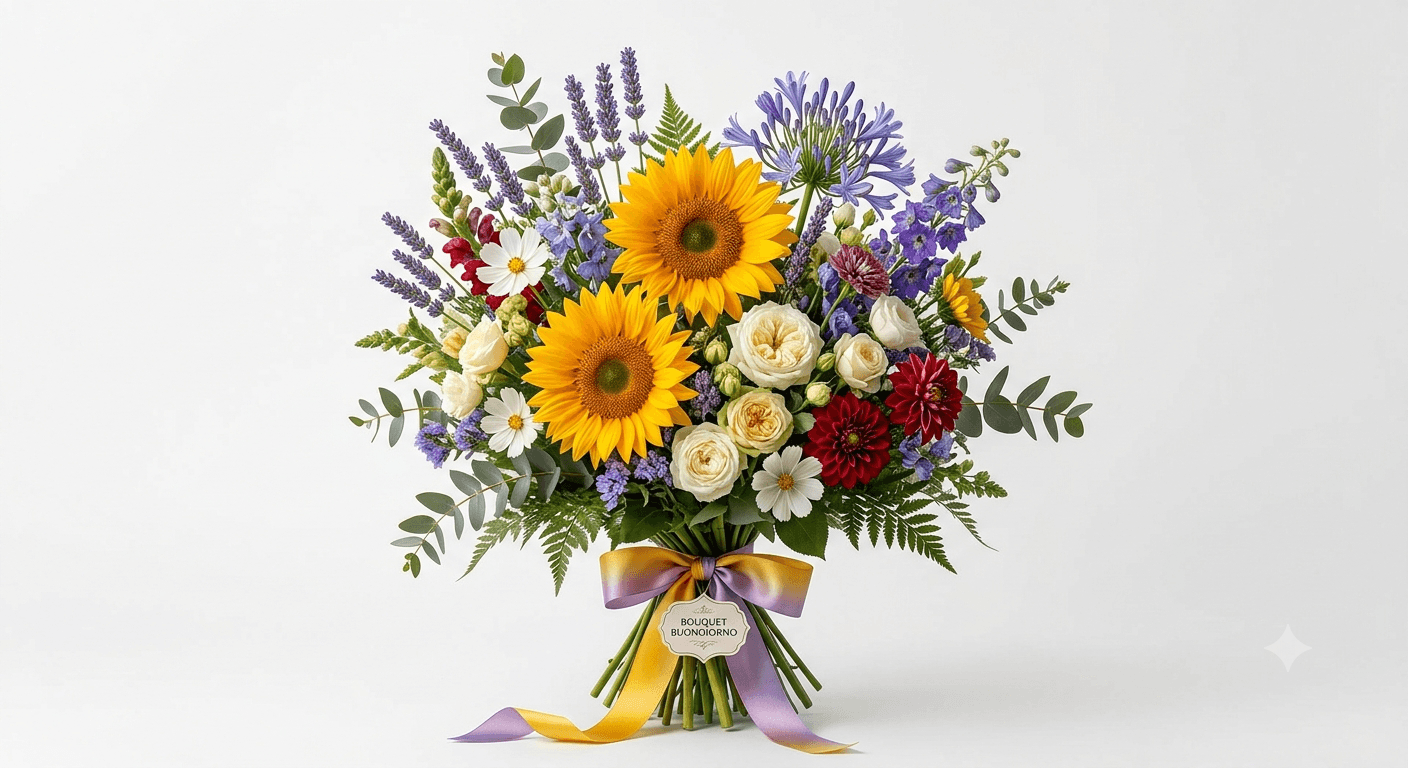 Bouquet Buongiorno with flower delivery in Milan