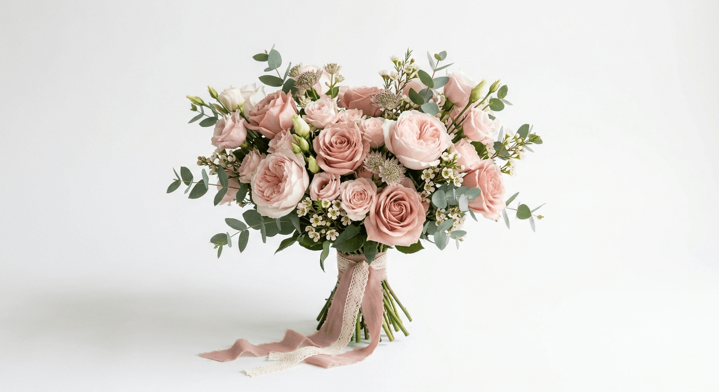 Bouquet Rosa Cipria with flower delivery in Milan