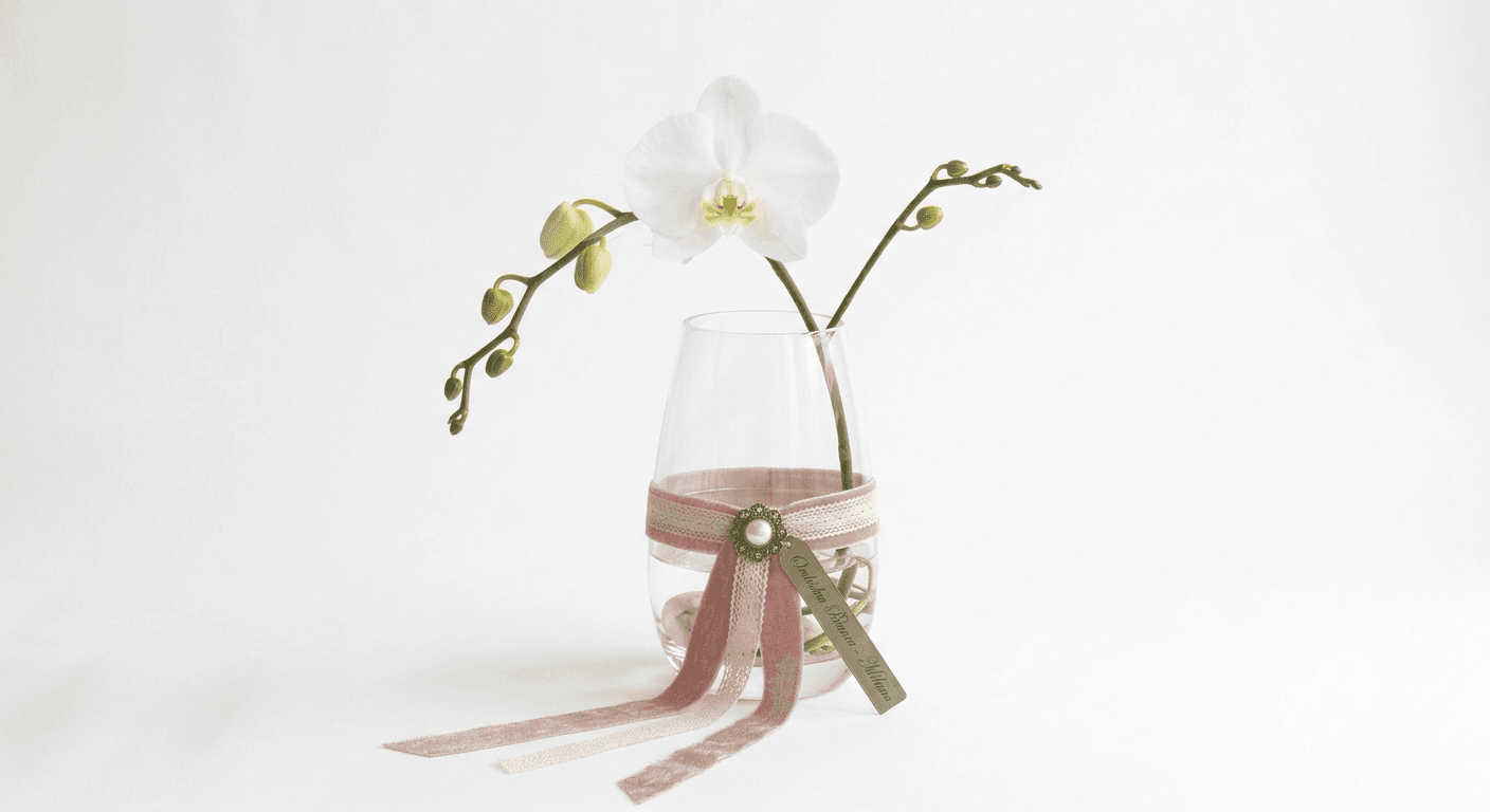 Orchidea Bianca Elegance с доставкой цветов по Милану
