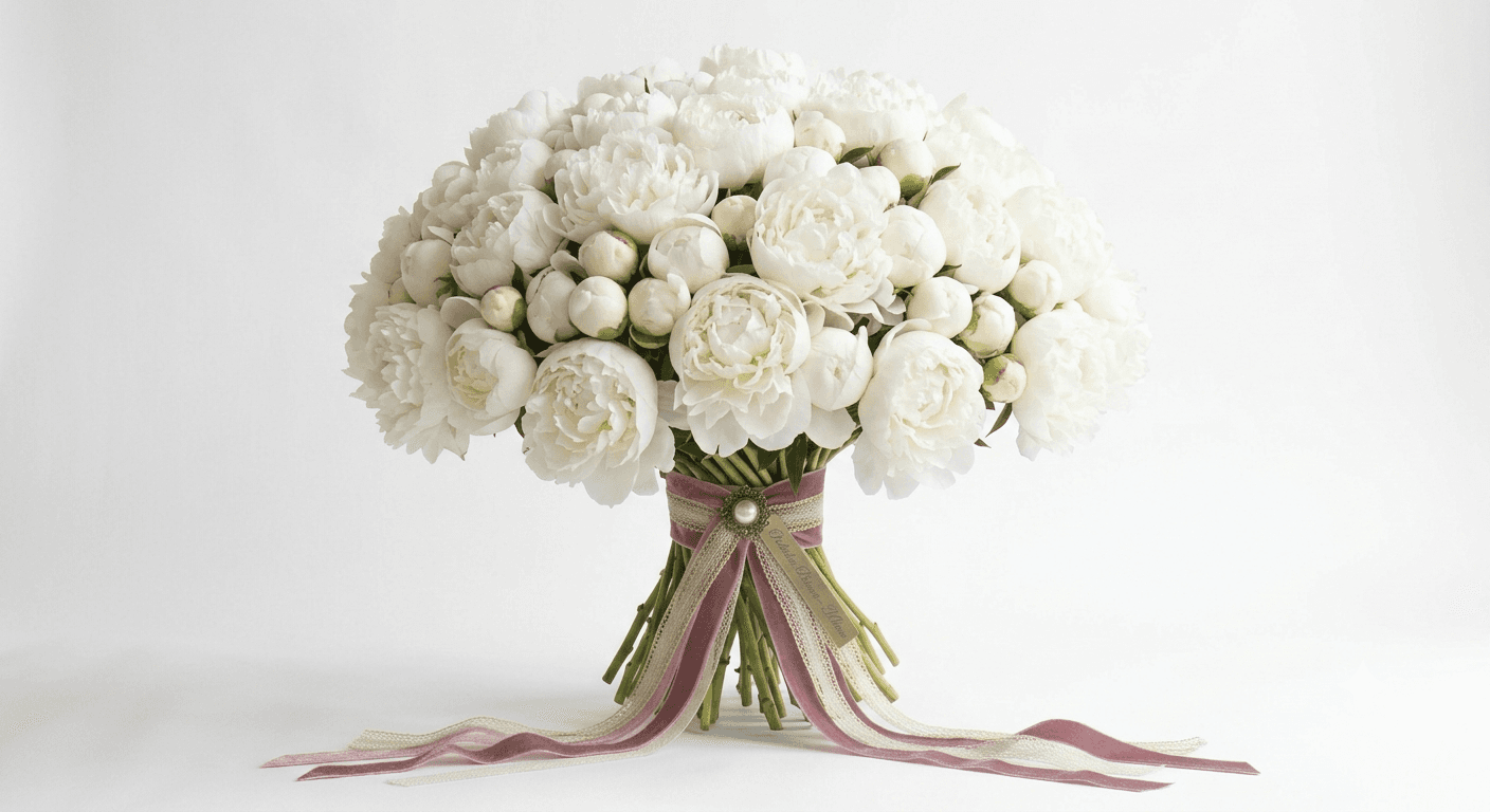 Peonie Bianche с доставкой цветов по Милану
