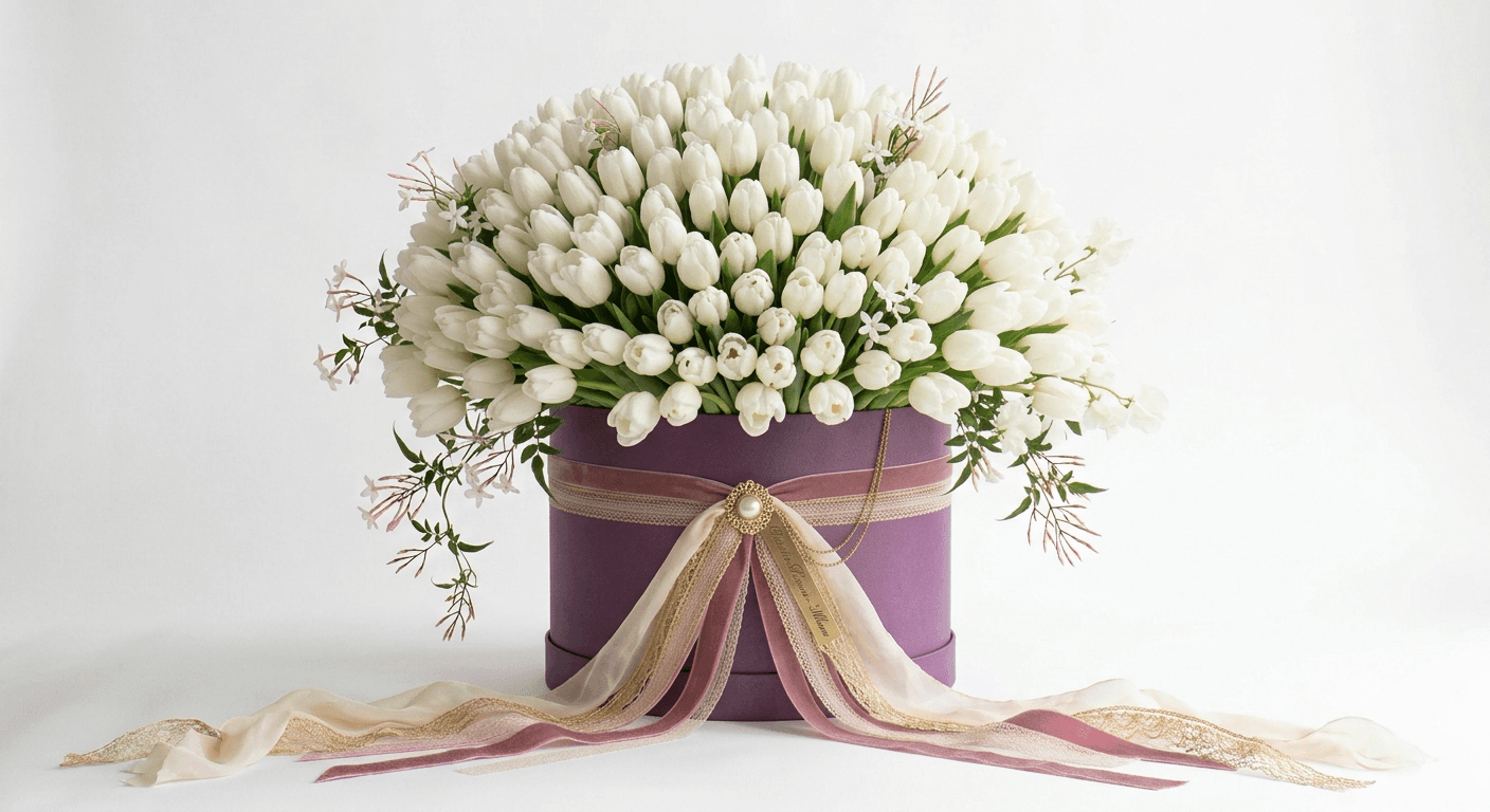 Tulipani Bianchi with flower delivery in Milan